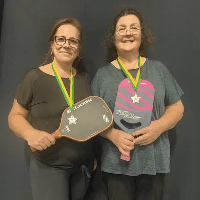 Joe and Jackie - Southampton Open 2024 - Ladies 3.0 Silver Medal
