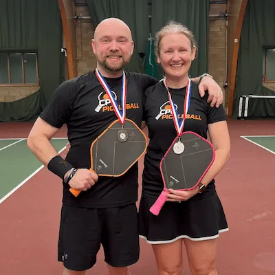 Chris and Sarah - Hampshire Open 2025 - Mixed 3.5 Bronze Medal