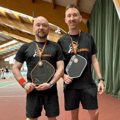 Chris and Mark - Basingstoke Open 2025 - Mens 4.0 Bronze Medal