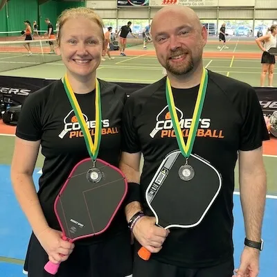 Sarah and Chris - Basingstoke Open 2025 - Mixed 3.5 Silver Medal